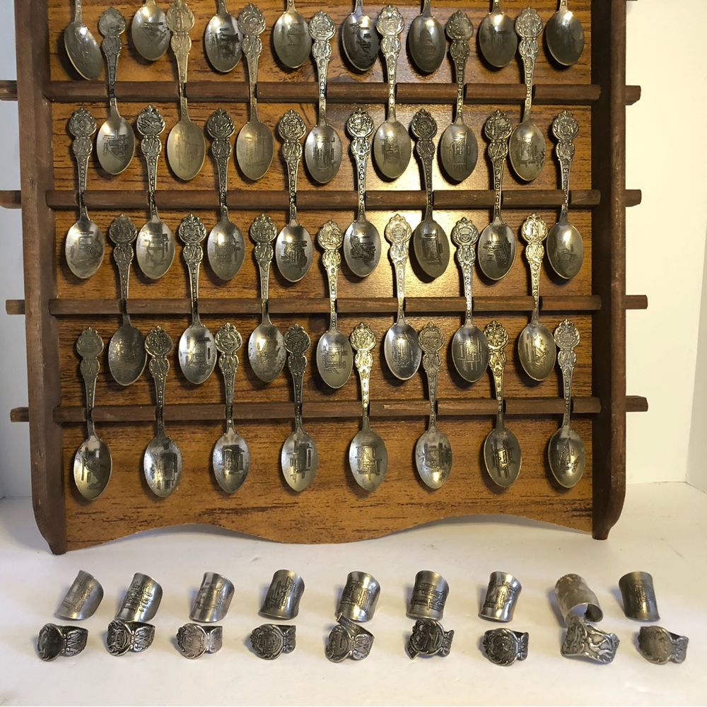 Handcrafted Spoon Rings, American Heritage States. Custom Made.Choose Your State